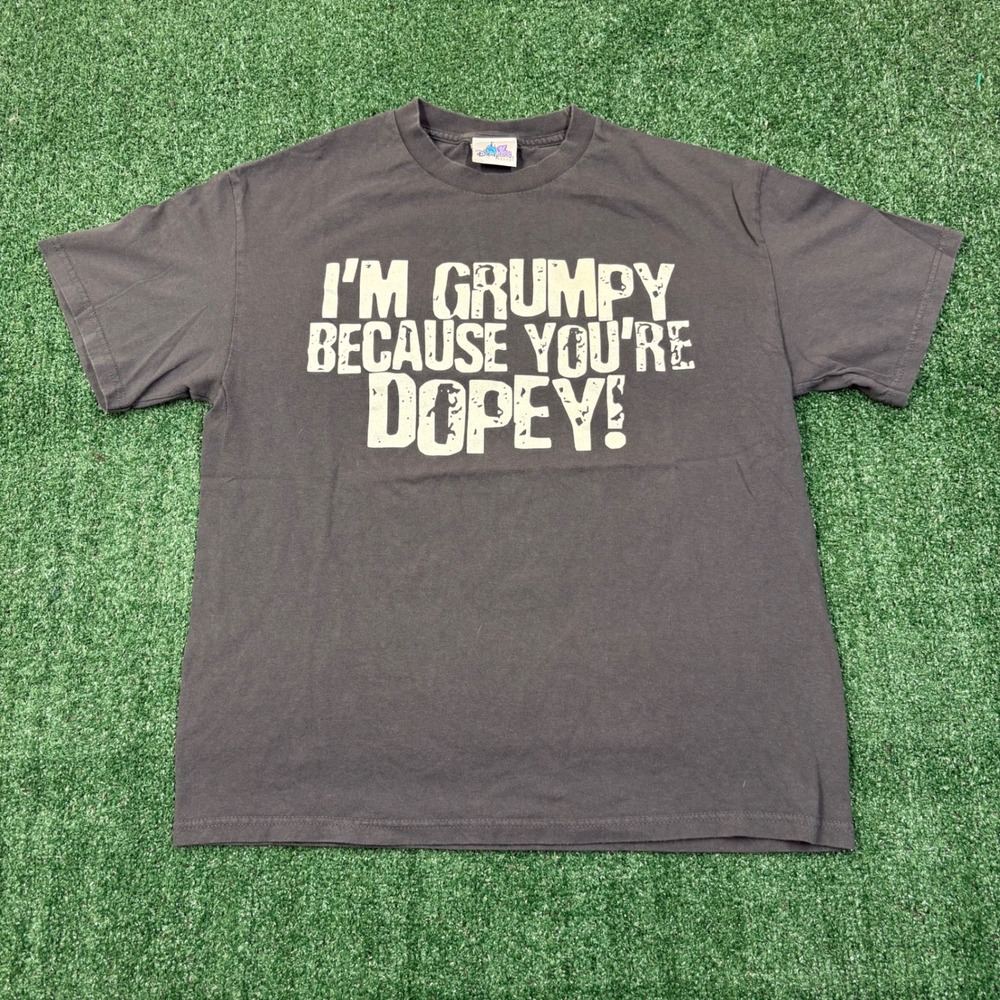 Vintage 2000's Disneyland Resort I'm Grumpy Because You're Dopey T-shirt